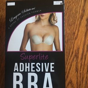 NIB nude adhesive backless strapless bra